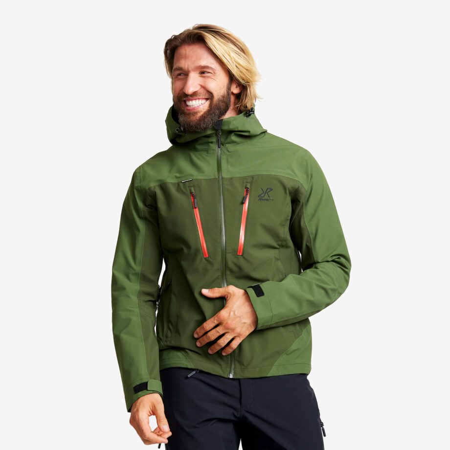 Revolution Race Jackor > Regn- & Skaljackor - Silence Proshell 3L Jacket - Herr - Forest Green, Storlek:S