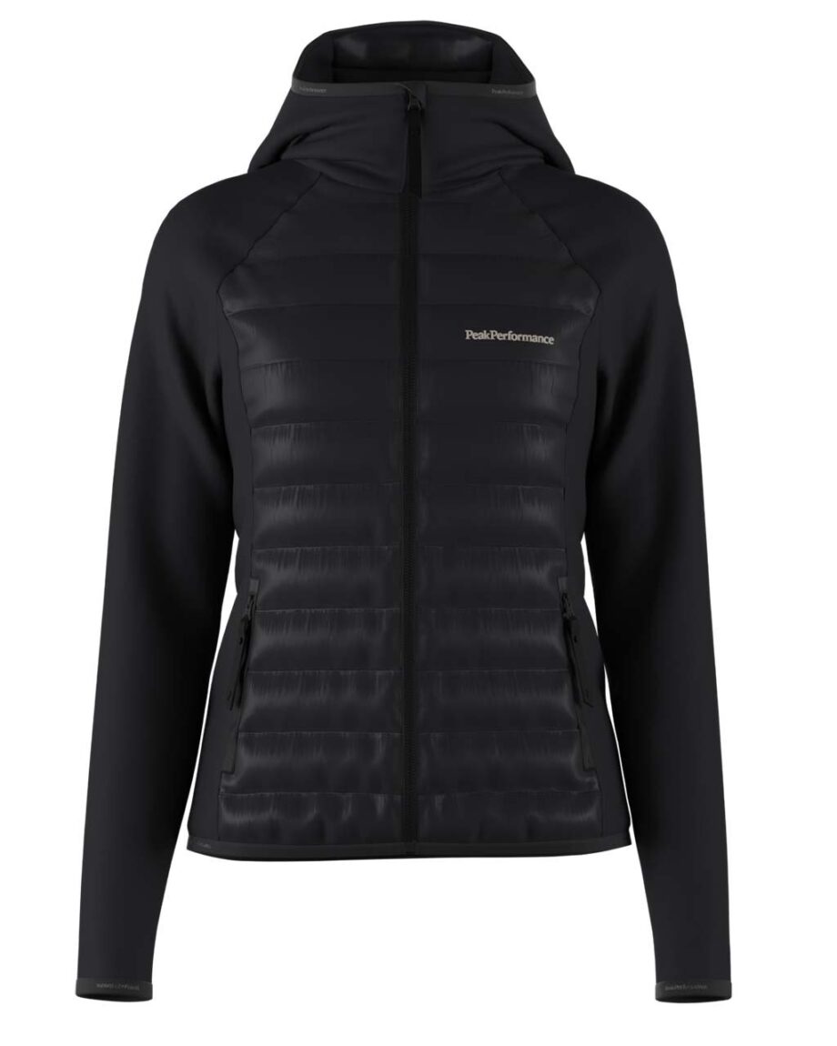 Peak Performance Down Hybrid Hood Jacket W Black (M M)