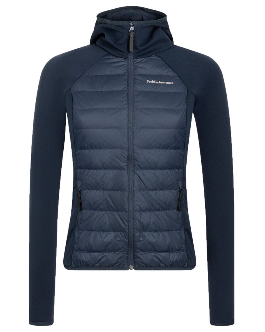 Peak Performance Down Hybrid Hood Jacket W Blue Shadow (M M)