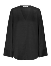 Samsøe and Samsøe Marina Blouse 15044 W Black (XXS XXS)