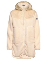 Svea Teddy Pile Hood Jacket W Offwhite (XL XL)