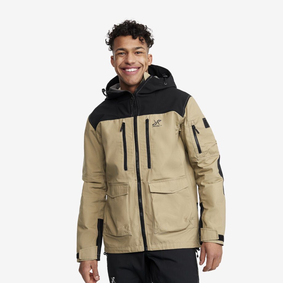 Revolution Race Outdoor Jacket - Herr - Khaki, Storlek:M - Skaljacka & Vindjacka