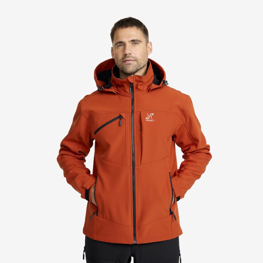 Revolution Race Jackor > Softshelljackor - Hiball Softshell Jacket - Herr - Rooibos Tea, Storlek:S