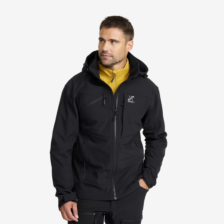 Revolution Race Jackor > Softshelljackor - Hiball Softshell Jacket - Herr - Black, Storlek:XL