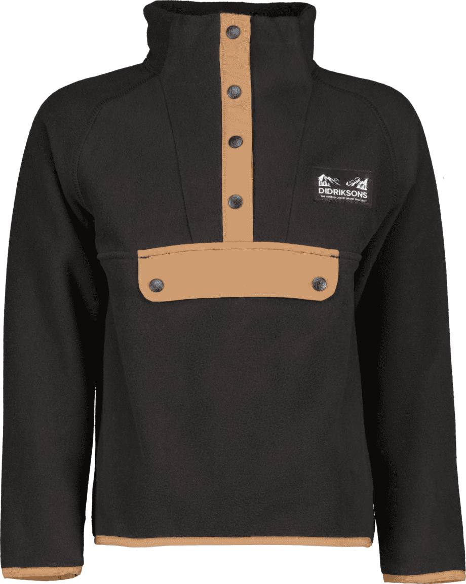Didriksons Didriksons Kids' Yokto Half Button 2 Black