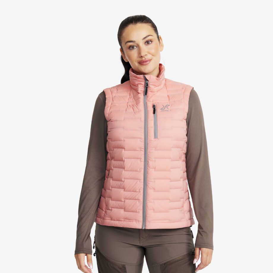 Revolution Race Västar - Flex Stretch Down Vest - Dam - Blush, Storlek:3XL