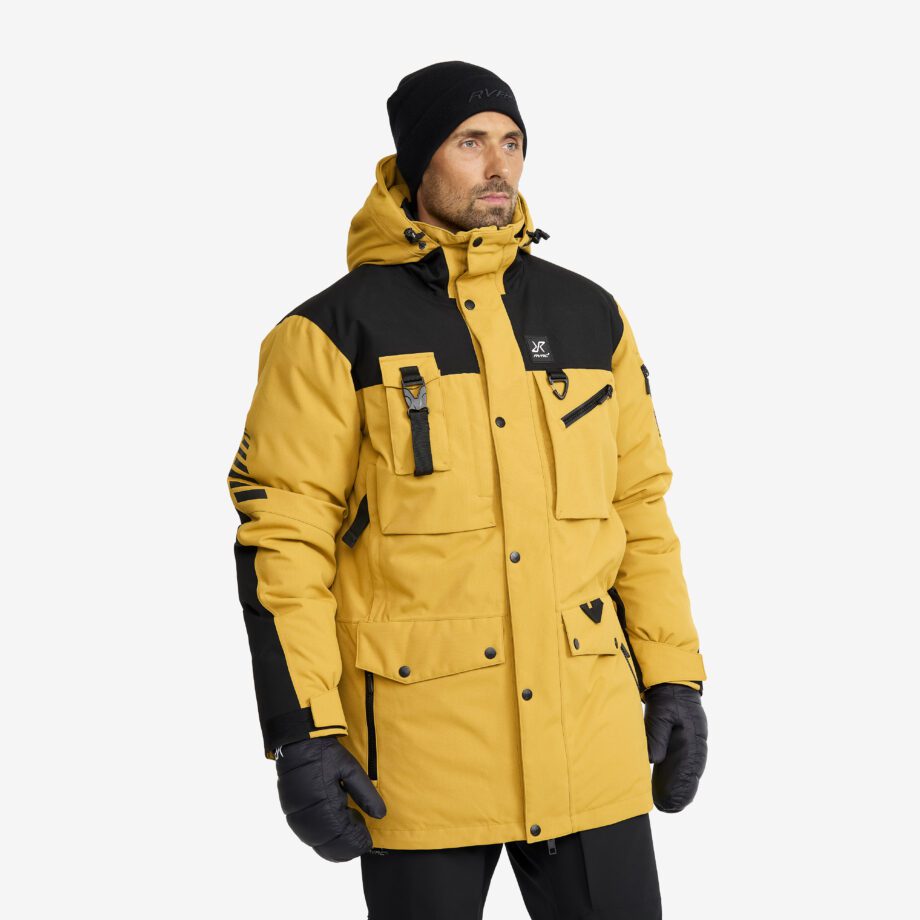 Revolution Race Saviour Tech 2L Insulated Parka - Herr - Harvest Gold, Storlek:XS - Vinterjackor