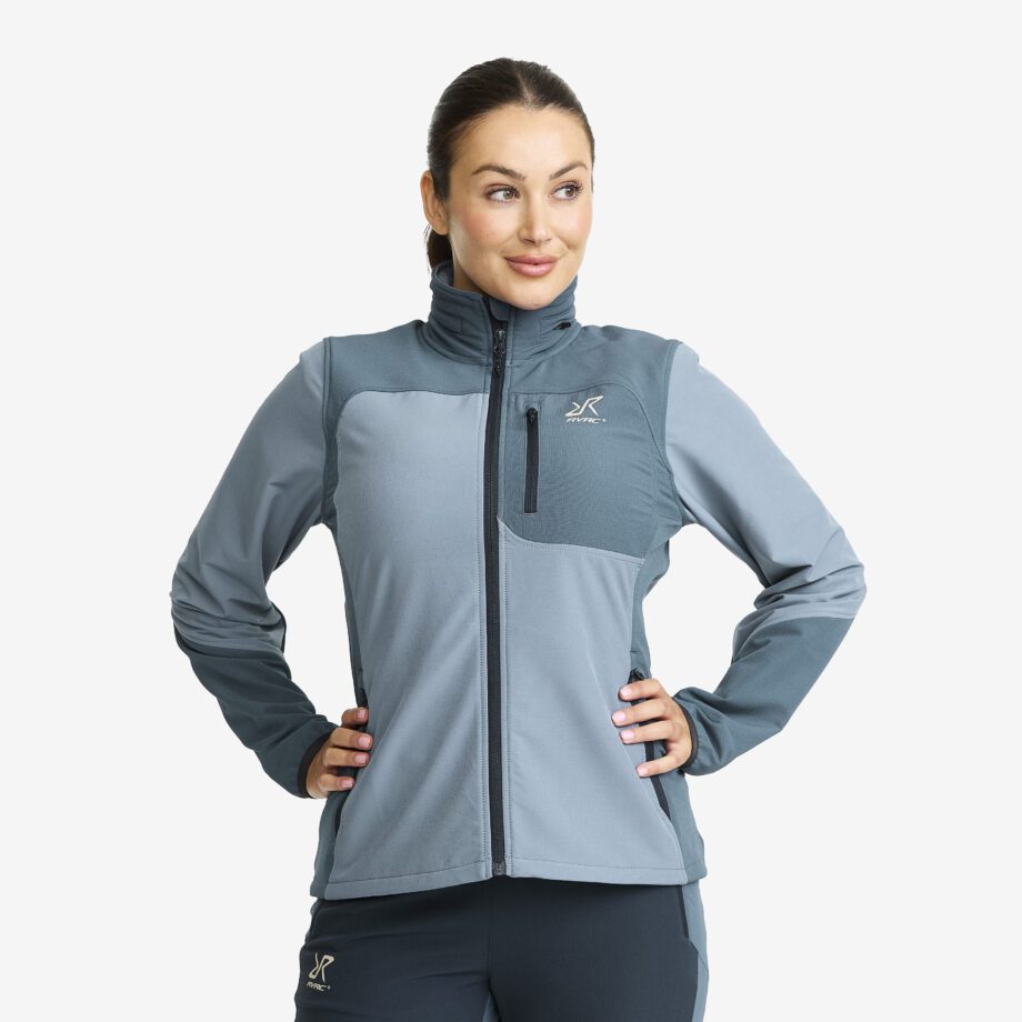 Revolution Race Dam > Jackor > Softshelljackor - Ridge Trek Stretch Jacket - Dam - Orion Blue/Blue Mirage, Storlek:2XL