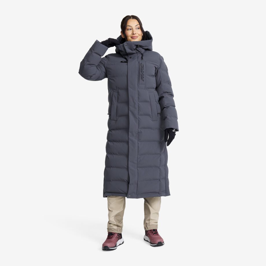 Revolution Race Scenic Insulated Long Parka - Dam - India Ink, Storlek:S - Vinterjackor