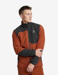 Revolution Race Jackor > Softshelljackor - Ridge Trek Stretch Jacket - Herr - Rusty Orange/Anthracite, Storlek:XS