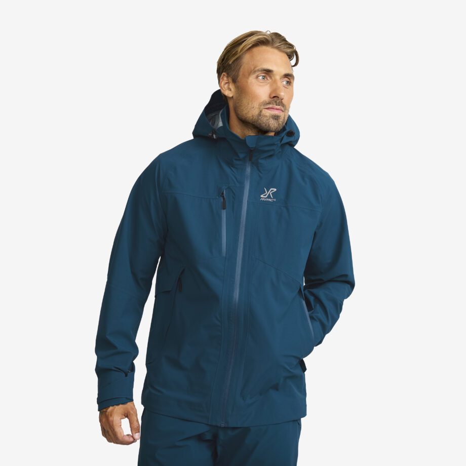Revolution Race Jackor > Regn- & Skaljackor - Cloud 3L Shell Jacket - Herr - Blue Opal, Storlek:2XL