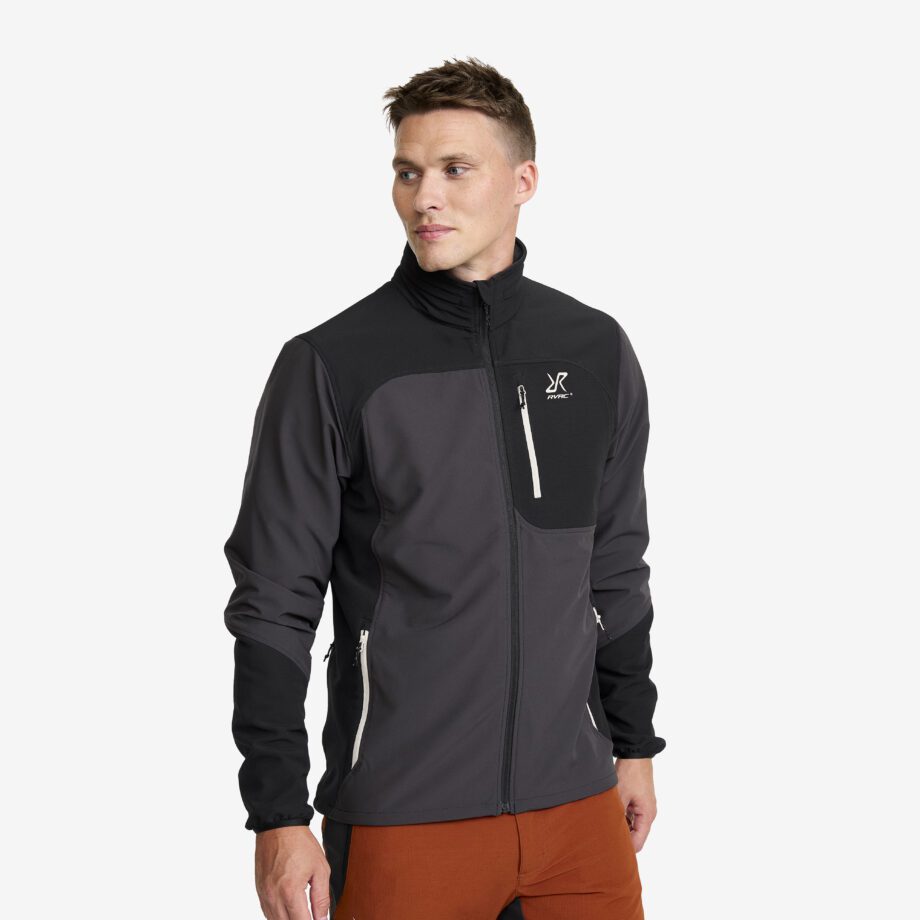 Revolution Race Jackor > Softshelljackor - Ridge Trek Stretch Jacket - Herr - Black/Anthracite, Storlek:M