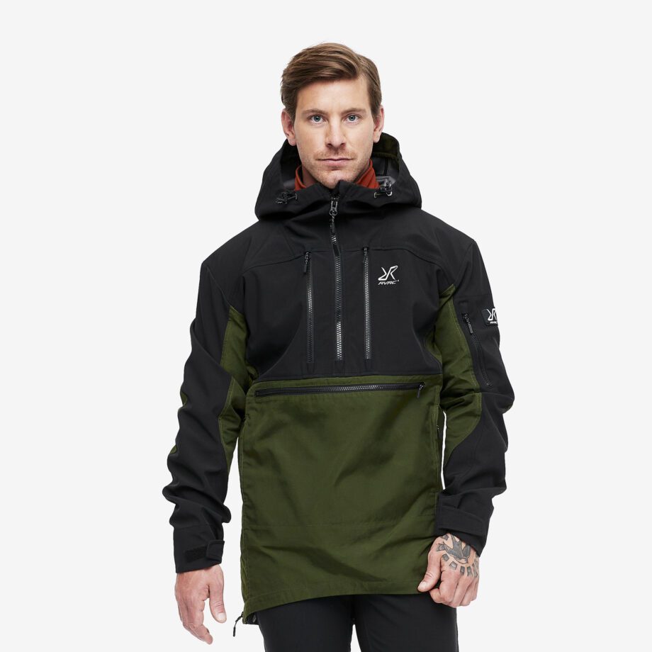 Revolution Race Outdoor Anorak - Herr - Forest Green, Storlek:S - Skaljacka & Vindjacka