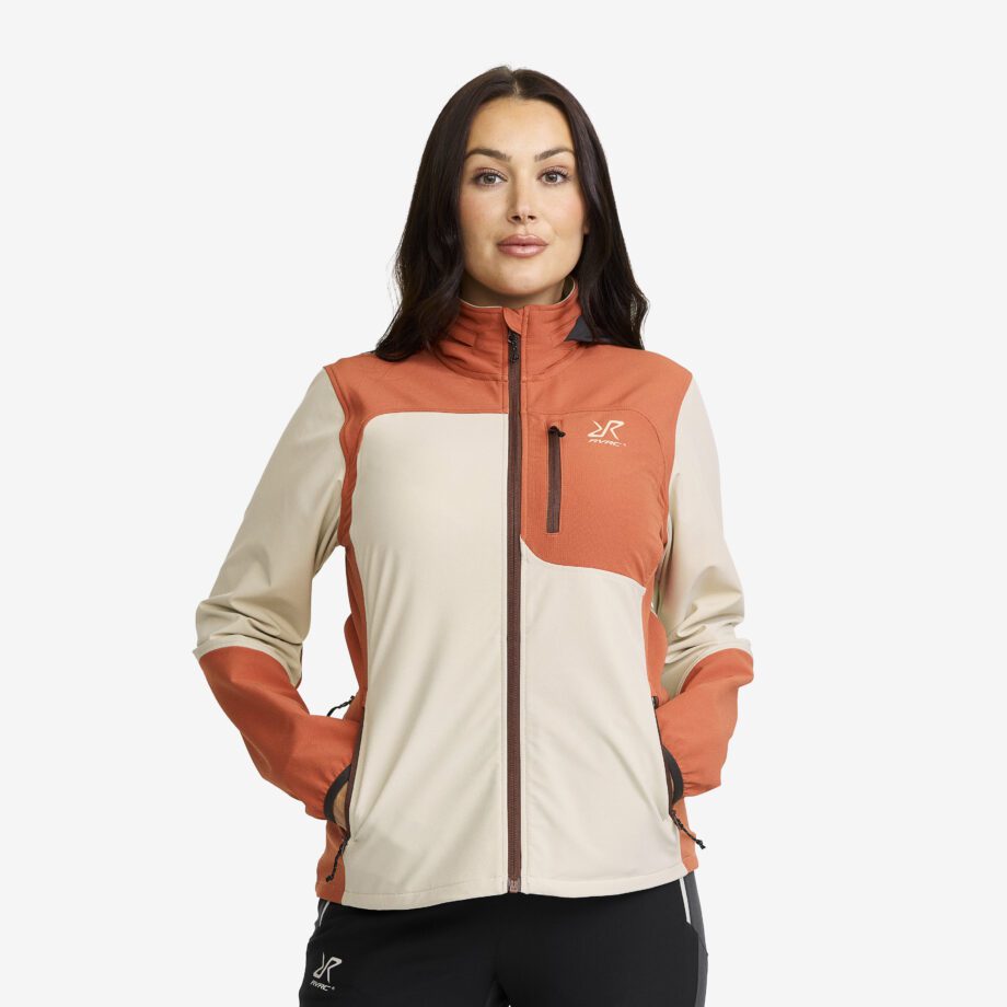 Revolution Race Dam > Jackor > Softshelljackor - Ridge Trek Stretch Jacket - Dam - Bruschetta/Peyote, Storlek:2XL