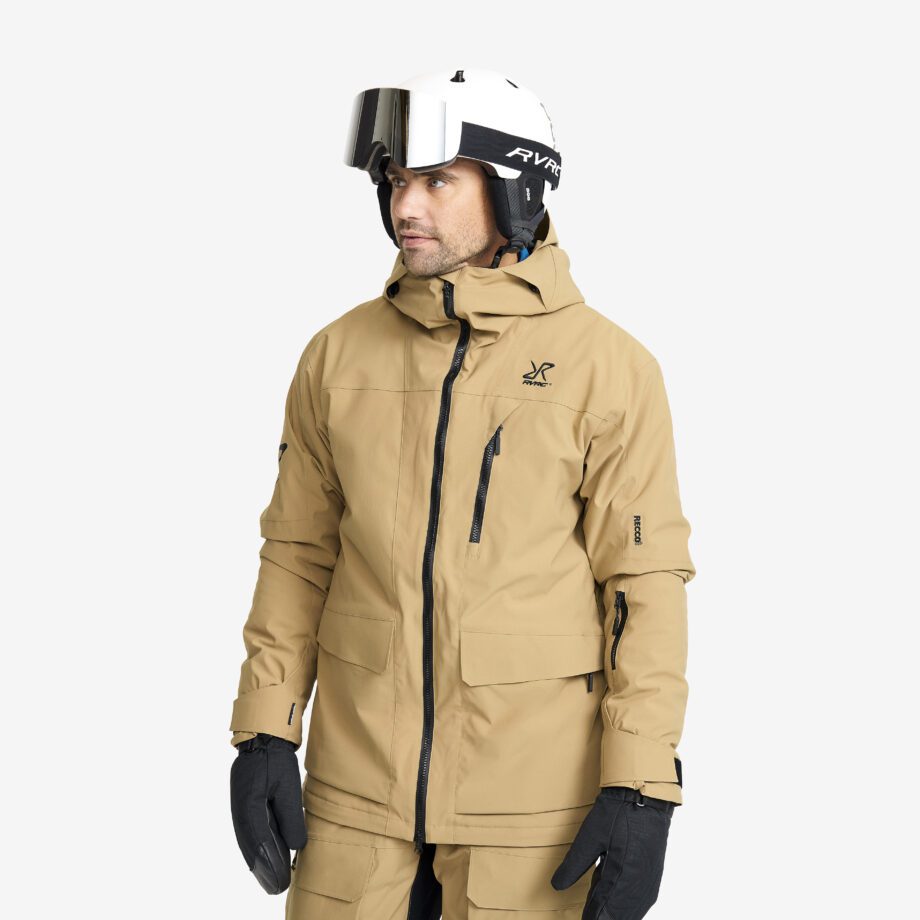 Revolution Race Skaljacka & Vindjacka - Halo 2L Insulated Ski Jacket - Herr - Kelp Beige, Storlek:S
