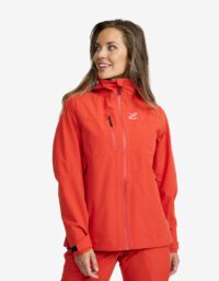 Revolution Race Dam > Jackor > Regn- & Skaljackor - Cloud 3L Shell Jacket - Dam - Aurora Red, Storlek:XS