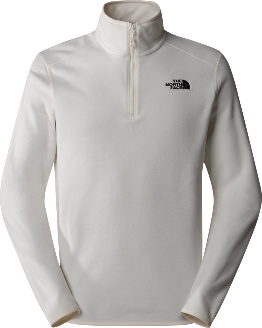 The North Face The North Face Men's 100 Glacier 1/4 Zip Fleece White Dune/NPF