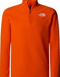 The North Face The North Face Juniors' Glacier 1/4 Zip Pullover TNF Orange