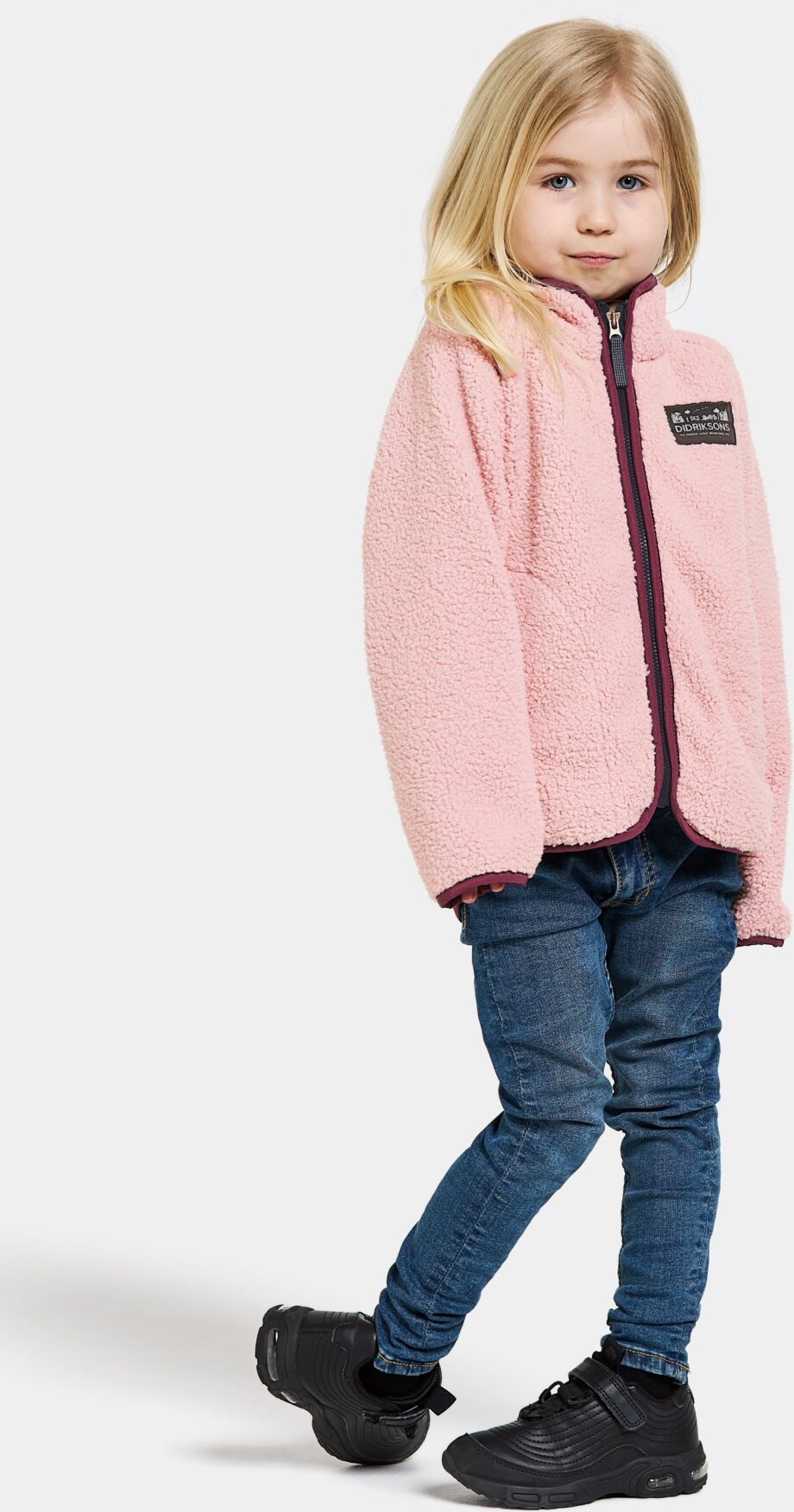 Didriksons Didriksons Kids' Gibbs Full Zip 2 Dusty Pink