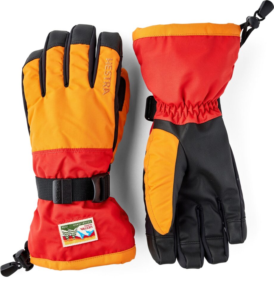 Hestra Hestra Gauntlet Sr. - 5 Finger Orange/Light Red