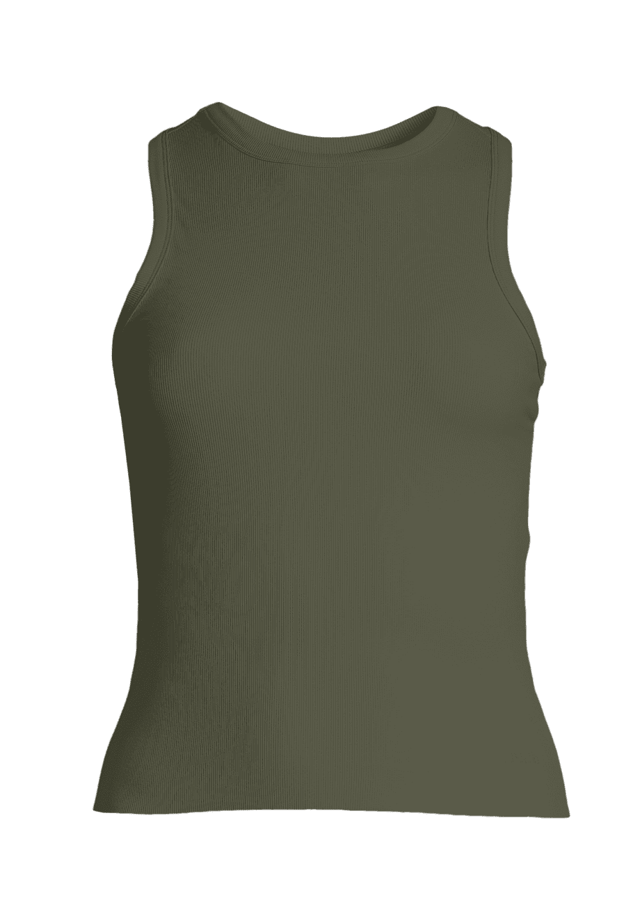 Casall Defined Rib Racerback - Northern Green