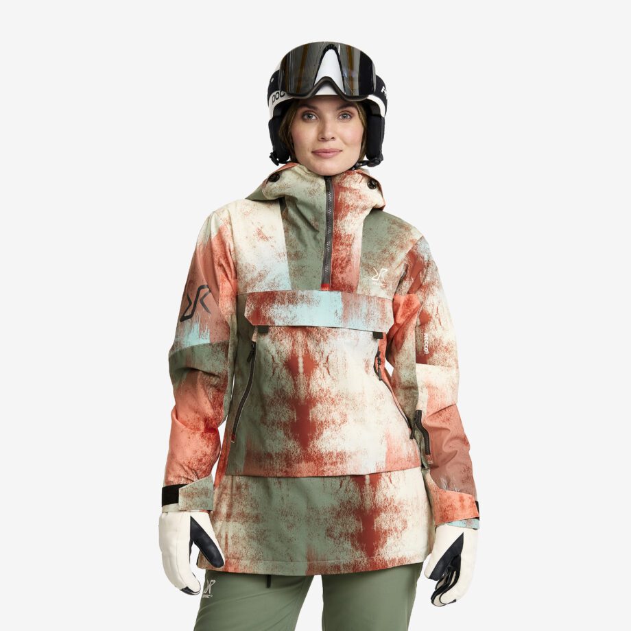 Revolution Race Skaljacka & Vindjacka - Halo 2L Insulated Ski Anorak - Dam - Bruschetta/Dusty Green, Storlek:S