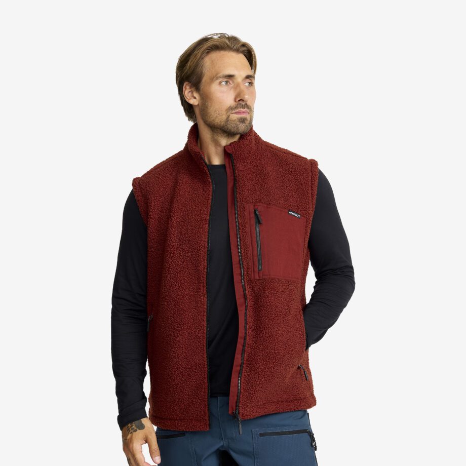 Revolution Race Jackor > Västar - Bigfoot Pile Vest - Herr - Fired Brick, Storlek:2XL