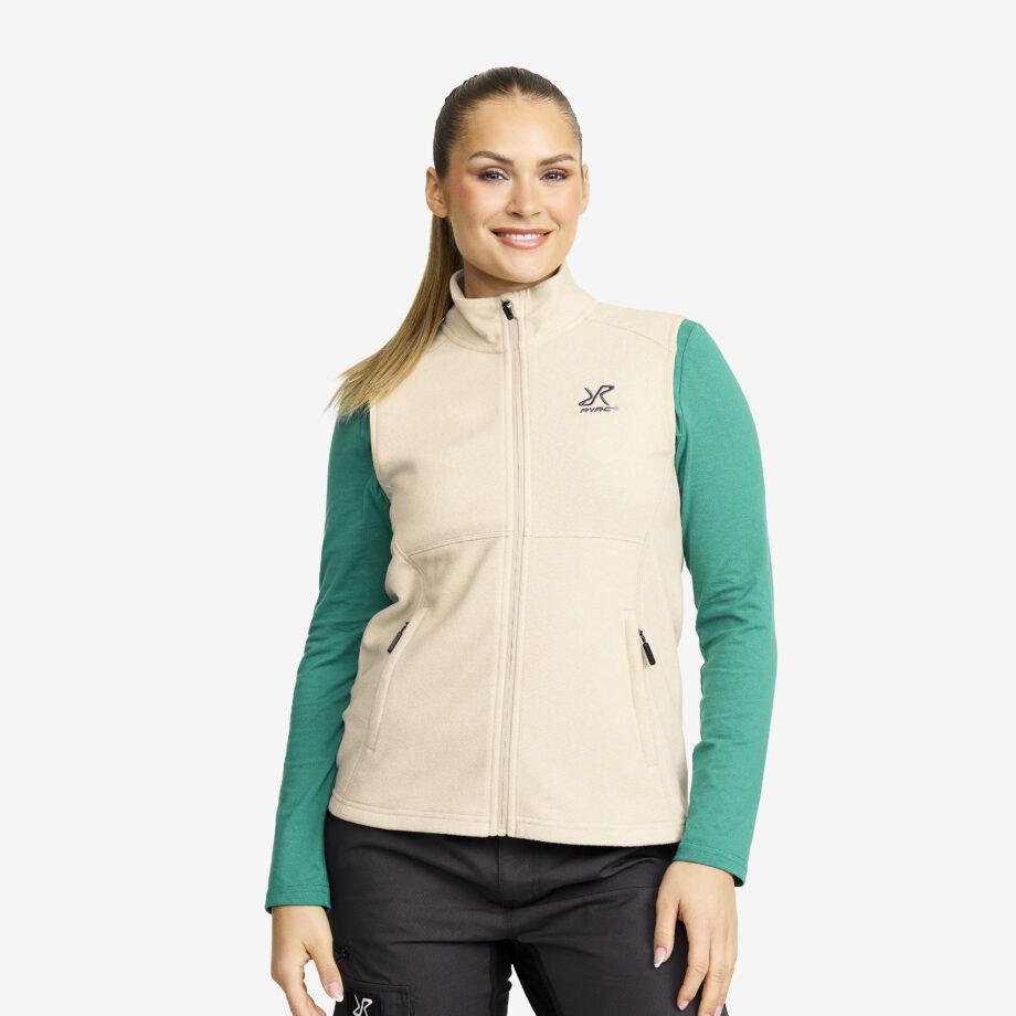 Revolution Race Västar - Essential Fleece Vest - Dam - Peyote, Storlek:S