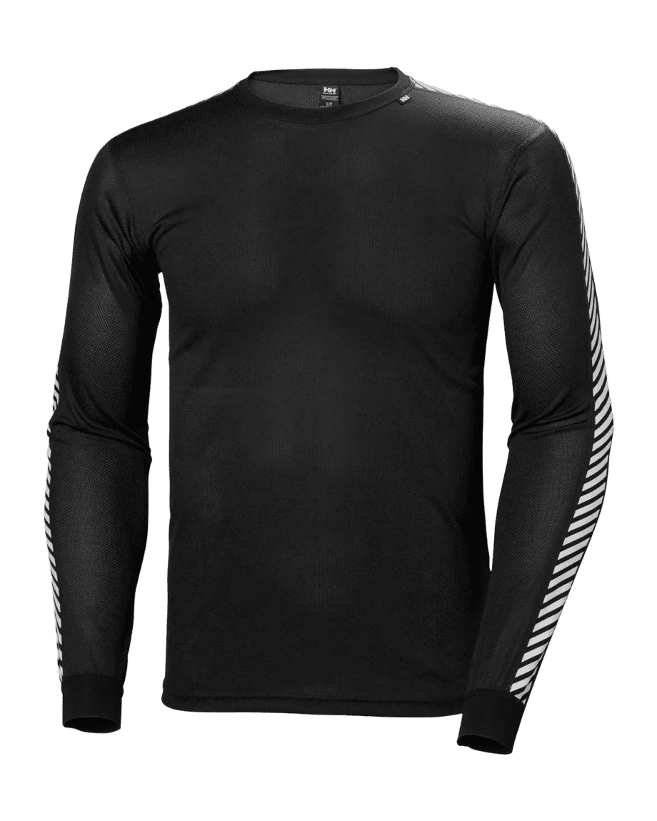 HH Lifa Stripe Crew M Black (M)