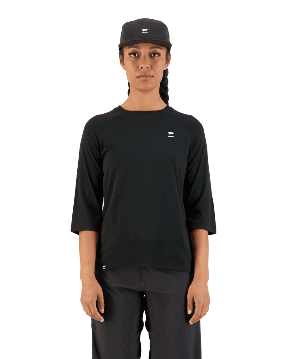 Tarn Merino Shift Raglan 3/4 W Black (L)