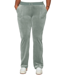 Del Ray Classic Velour Pant Pocket Design W Chinois Green (L)