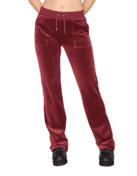 Del Ray Classic Velour Pant Pocket Design W Tawny Port (XS)