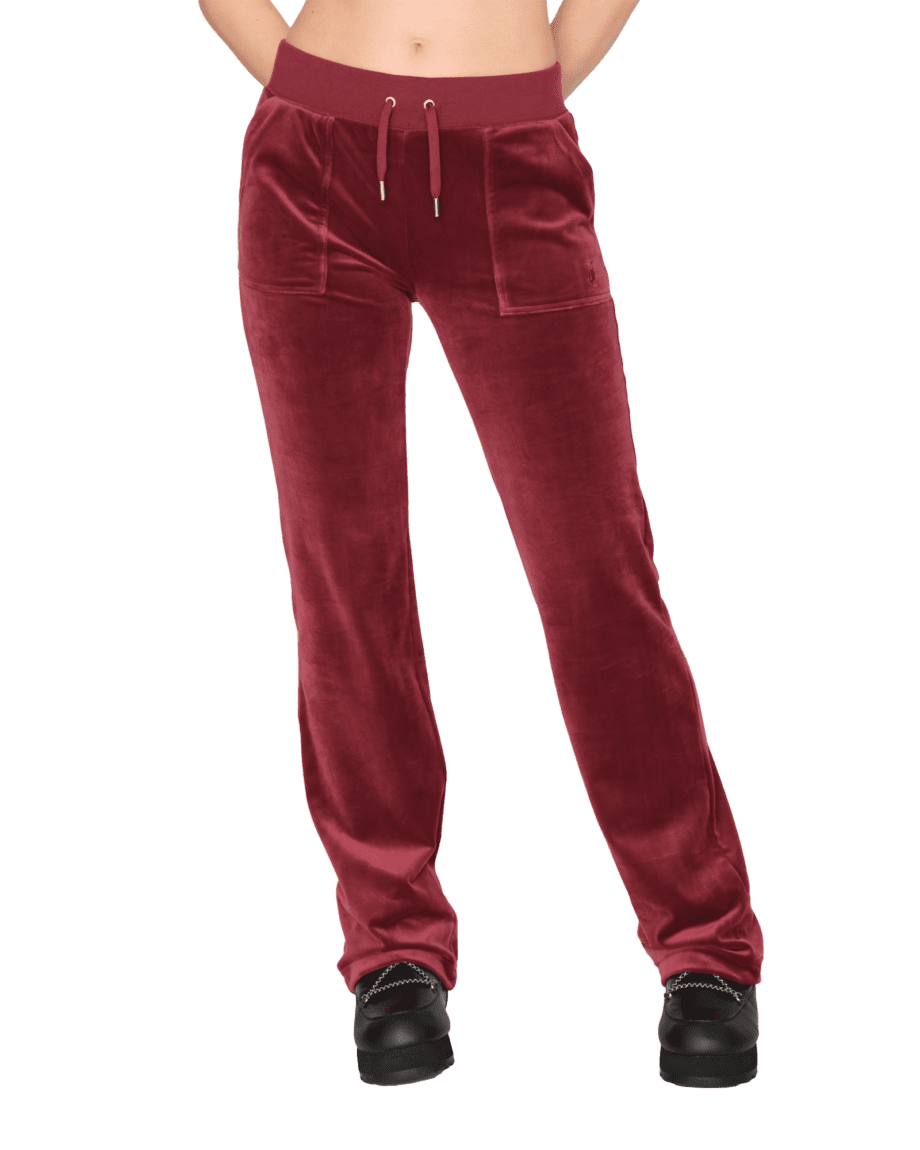 Del Ray Classic Velour Pant Pocket Design W Tawny Port (XS)