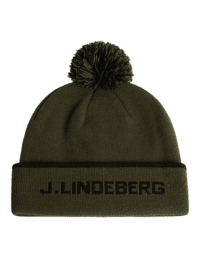 Stripe Beanie Forest Green (One Size)