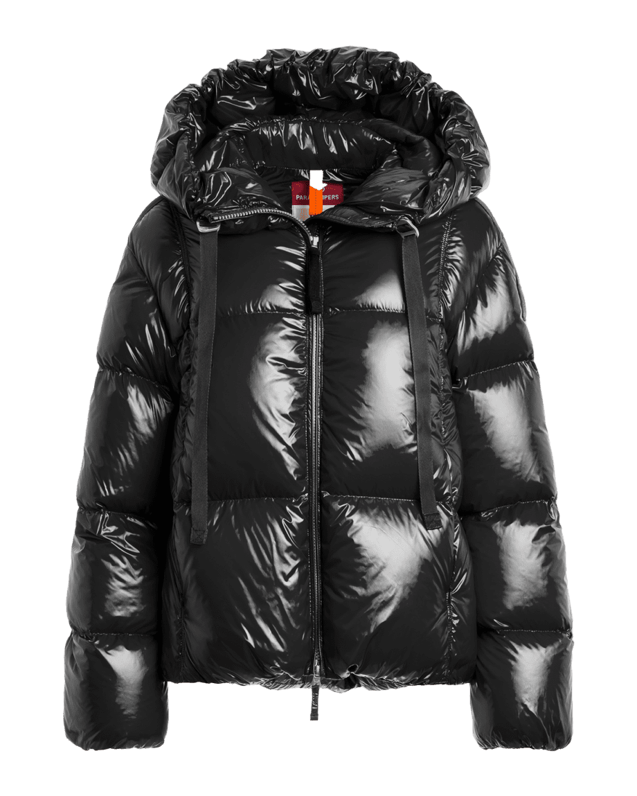 Water Lily Hooded Down Jacket W Black (XL)