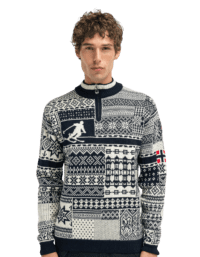 History sweater M Navy OffWhite Raspberry (XXL)