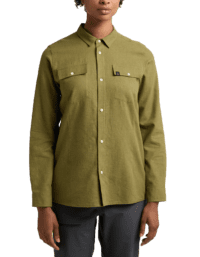 Curious Hemp Shirt W Olive Green (XL)