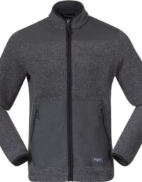 Bergans Nordmarka ReWool Pile Midlayer Jacket Men Solid Dark Grey/Dark Shadow Grey