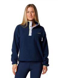 Columbia Helvetia II CroppedHalf Snap Fleece Collegiate Navy
