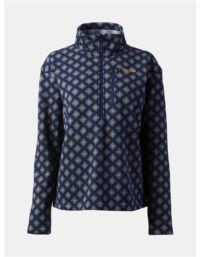 Marmot Wm'S Heavyweight Drop Line Printed 1/2 Zip Navy