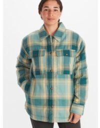 Marmot W's Ridgefield Sharp Flannel Jacketket Blue Agave
