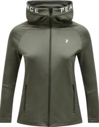 Peak Performance W Rider Zip Hood Pine Needle/Pine Needle