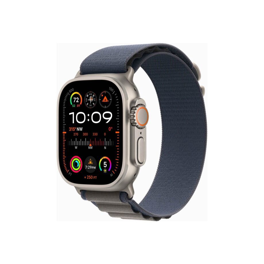Watch Ultra 2 GPS+Cell, 49mm Titan Case Blue AL - Small