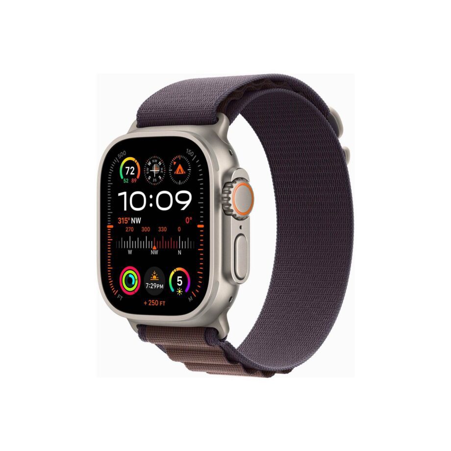 Watch Ultra 2 GPS+Cell, 49mm Titan Case Indigo AL - Small