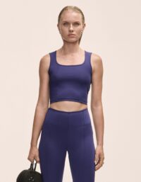 Casall Edge Crop Top - Purple Eclipse