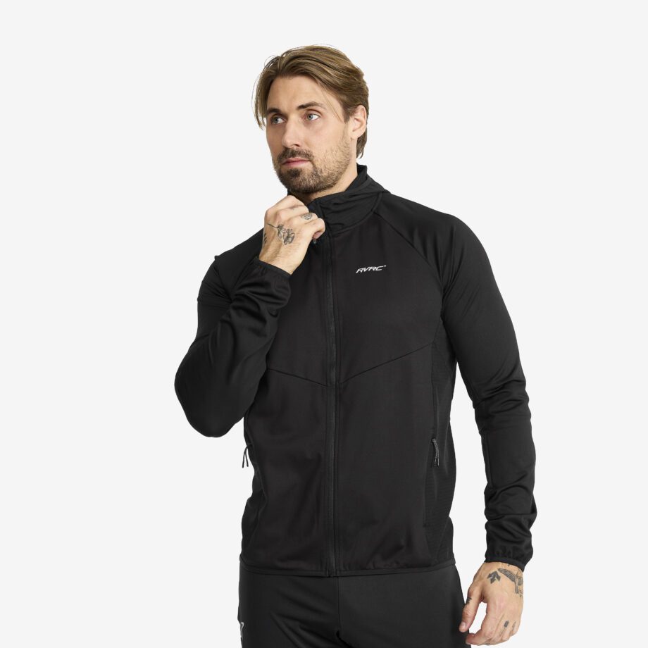 Revolution Race Jackor > Vindjackor - Pace Hooded Wind Jacket - Herr - Black, Storlek:XS