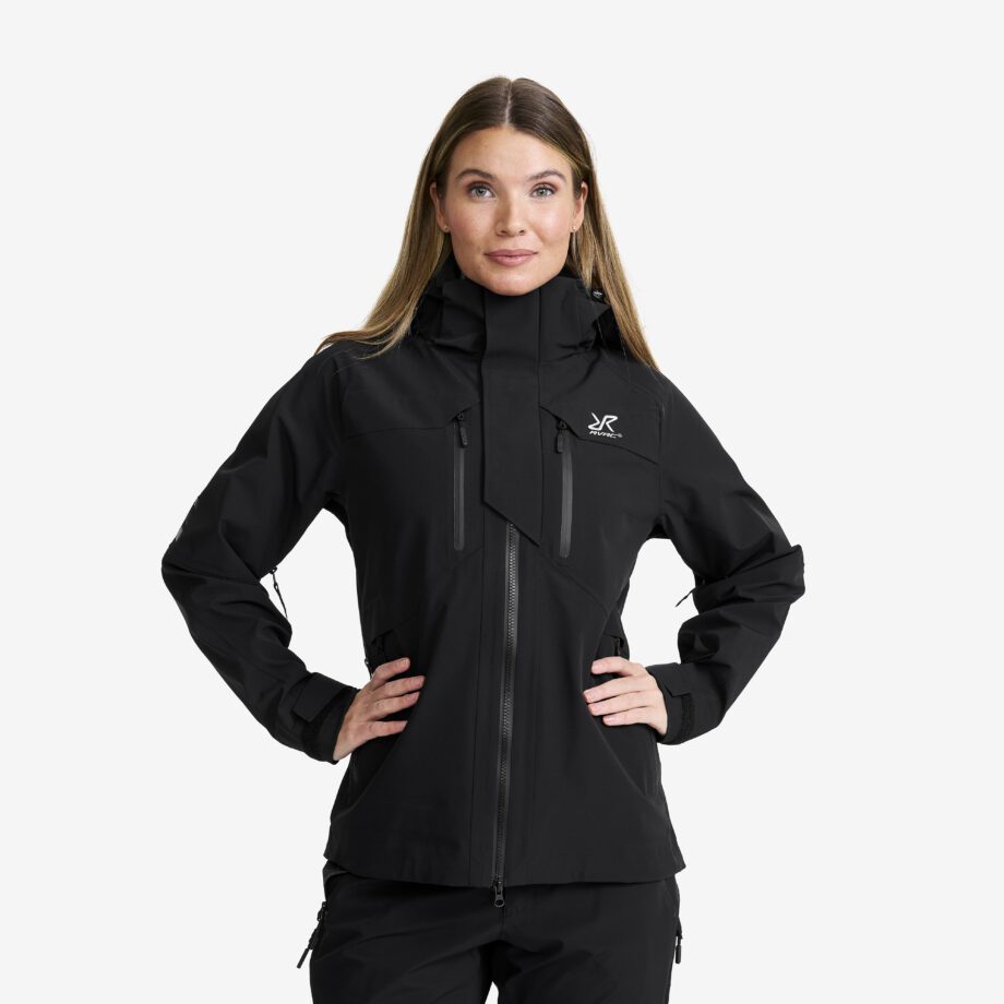 Revolution Race Dam > Jackor > Regn- & Skaljackor - Aries Pro 3L Shell Jacket - Dam - Black, Storlek:XS
