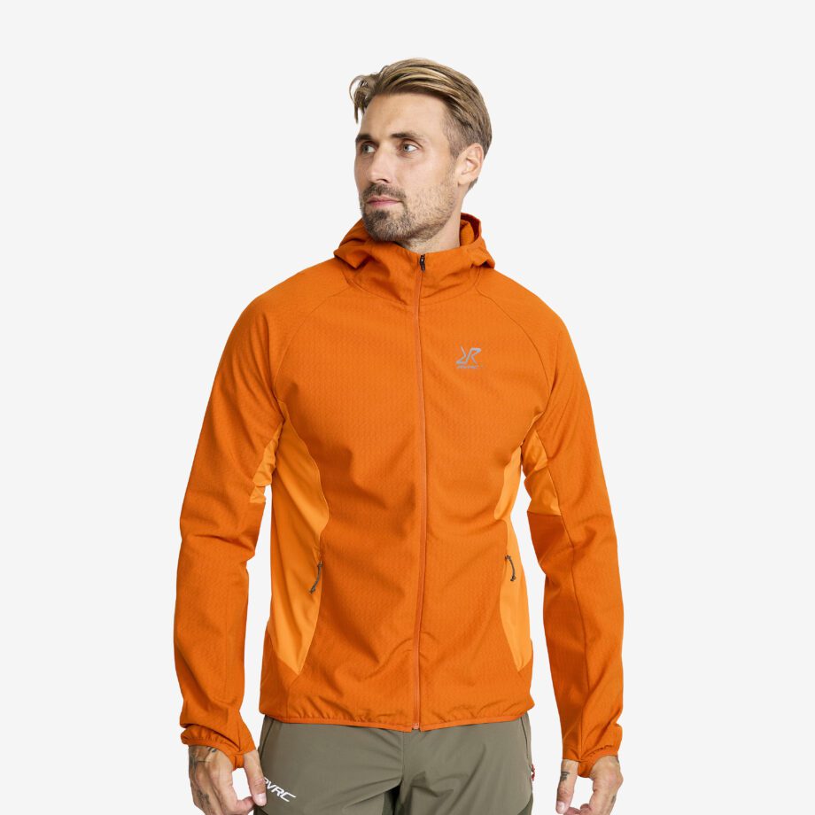 Revolution Race Jackor > Vindjackor - Distance Pro Wind Jacket - Herr - Hawaiian Sunset/Russet Orange, Storlek:XL