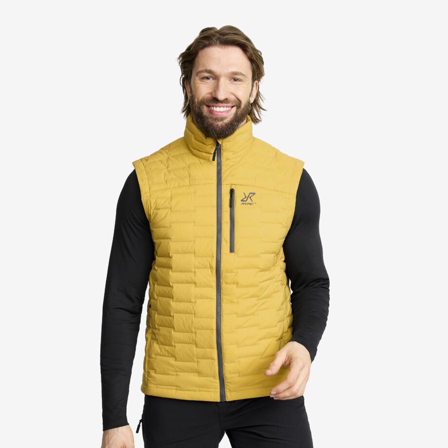 Revolution Race Jackor > Västar - Flex Stretch Down Vest - Herr - Sauterne, Storlek:S