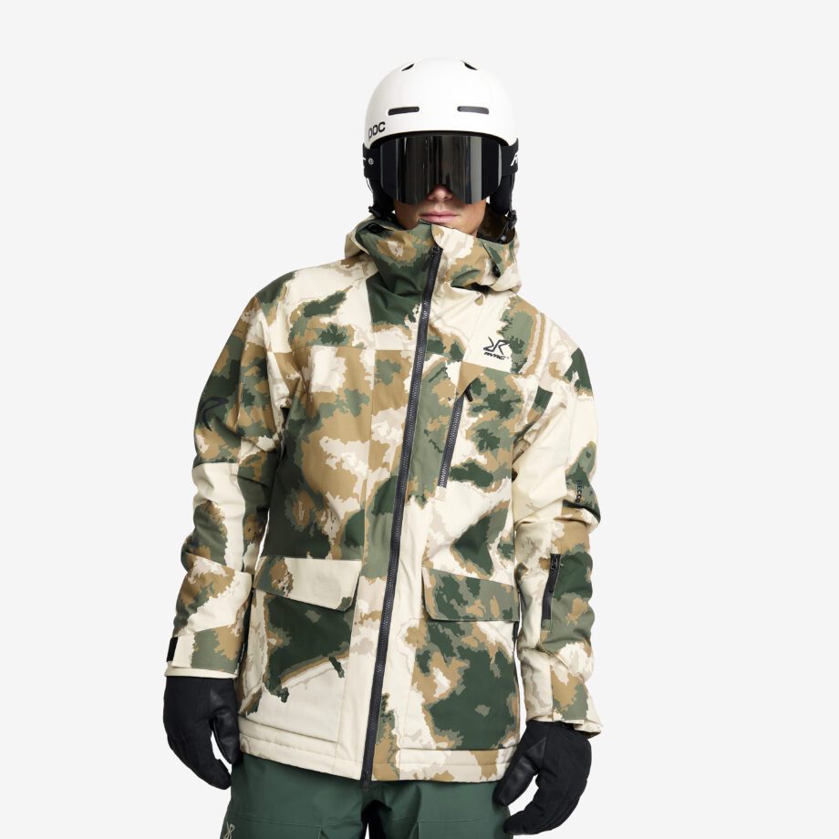 Revolution Race Skaljacka & Vindjacka - Halo 2L Insulated Ski Jacket - Herr - Garden Topiary/Kelp Beige, Storlek:2XL